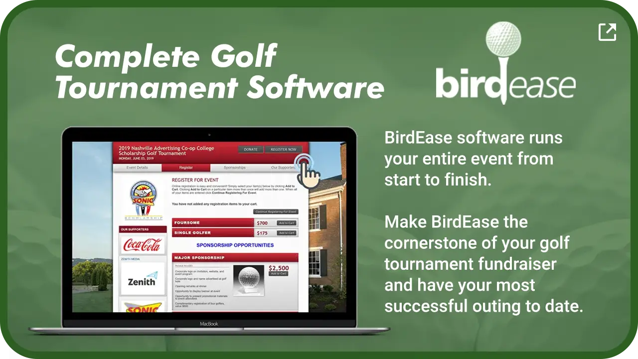 BirdEase  Golf Tournament Website & Registration Software